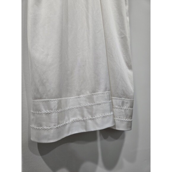 Vintage Beau-Trix White Maxi Slip Dress Woman Sz 40 white Nylon Romantic Lace - Picture 4 of 7